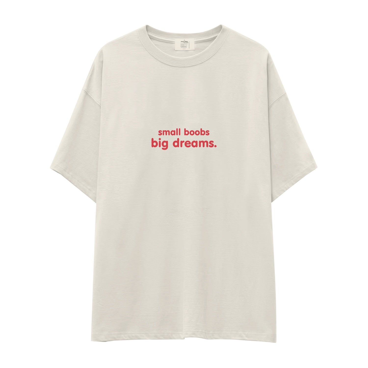 Small Boobs Big Dreams Oversize Tişört