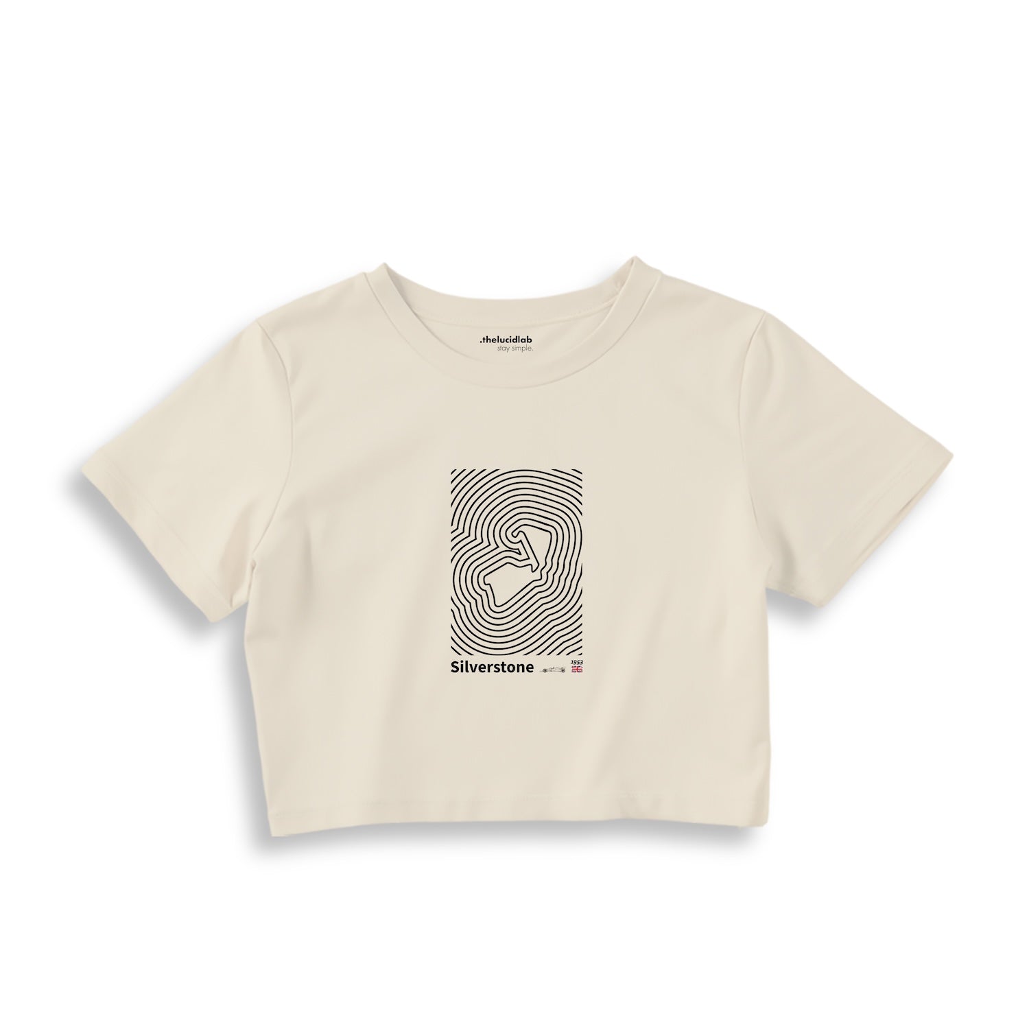 Silverstone Circuit Artwork Crop Tişört