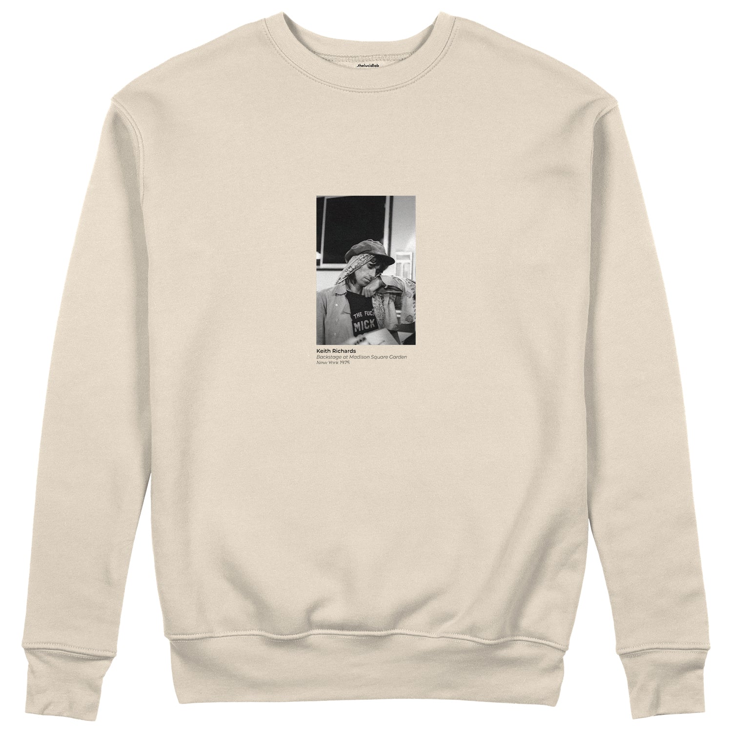 Keith Richards backstage at Madison Square Garden New York 1975 Sweatshirt