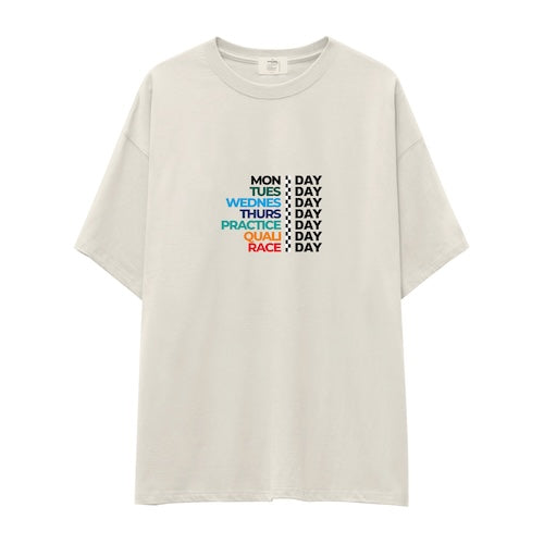 Formula 1 / Week Days Oversize Tişört