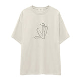 Women / Kadın Silüeti Oversize Tişört