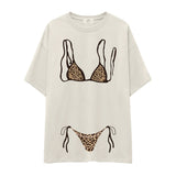 Leopard Bikini Oversize Tişört