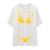 Yellow Bikini Oversize Tişört