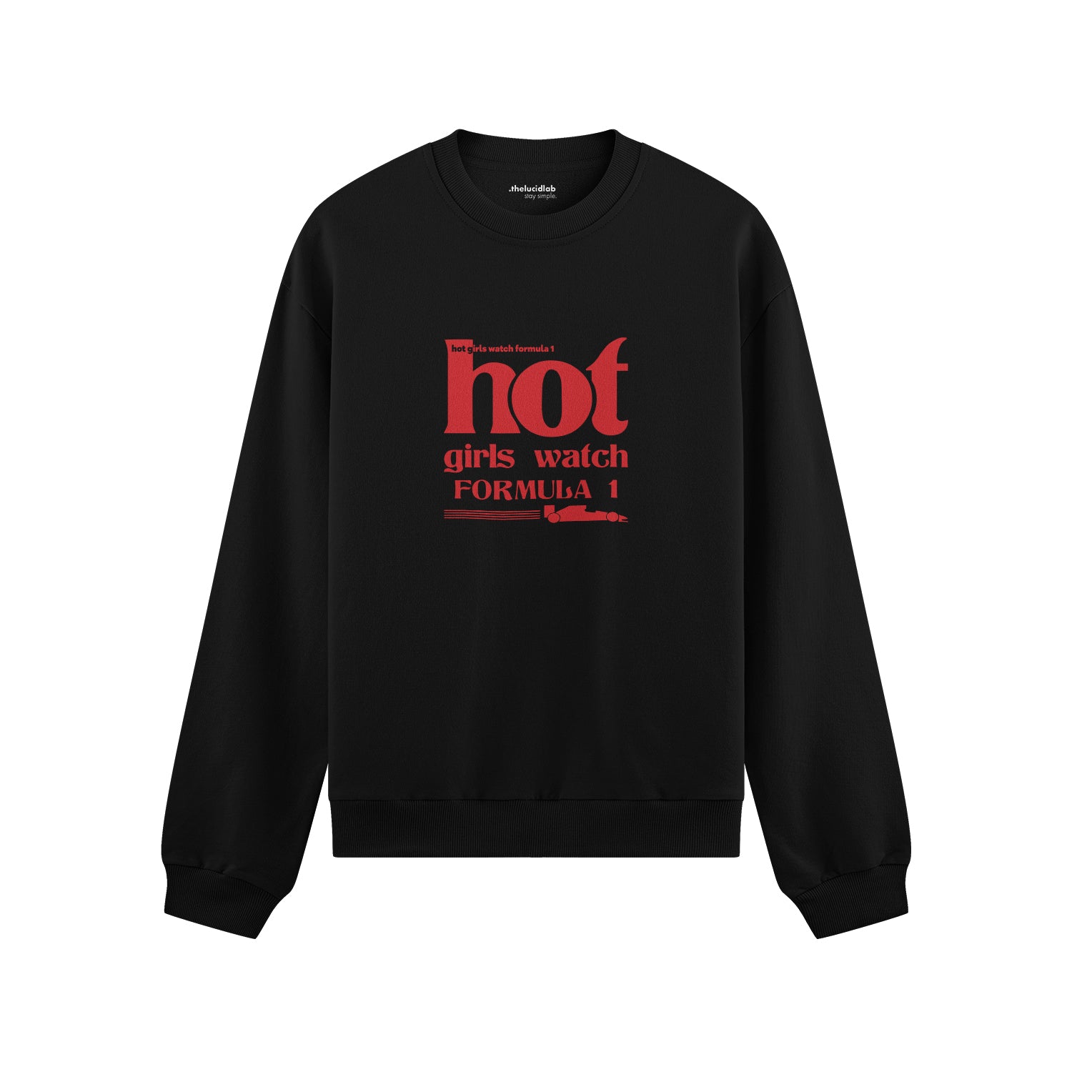 Hot Girls Watch Formula 1 Oversize Sweatshirt