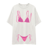 Pink Bikini Oversize Tişört