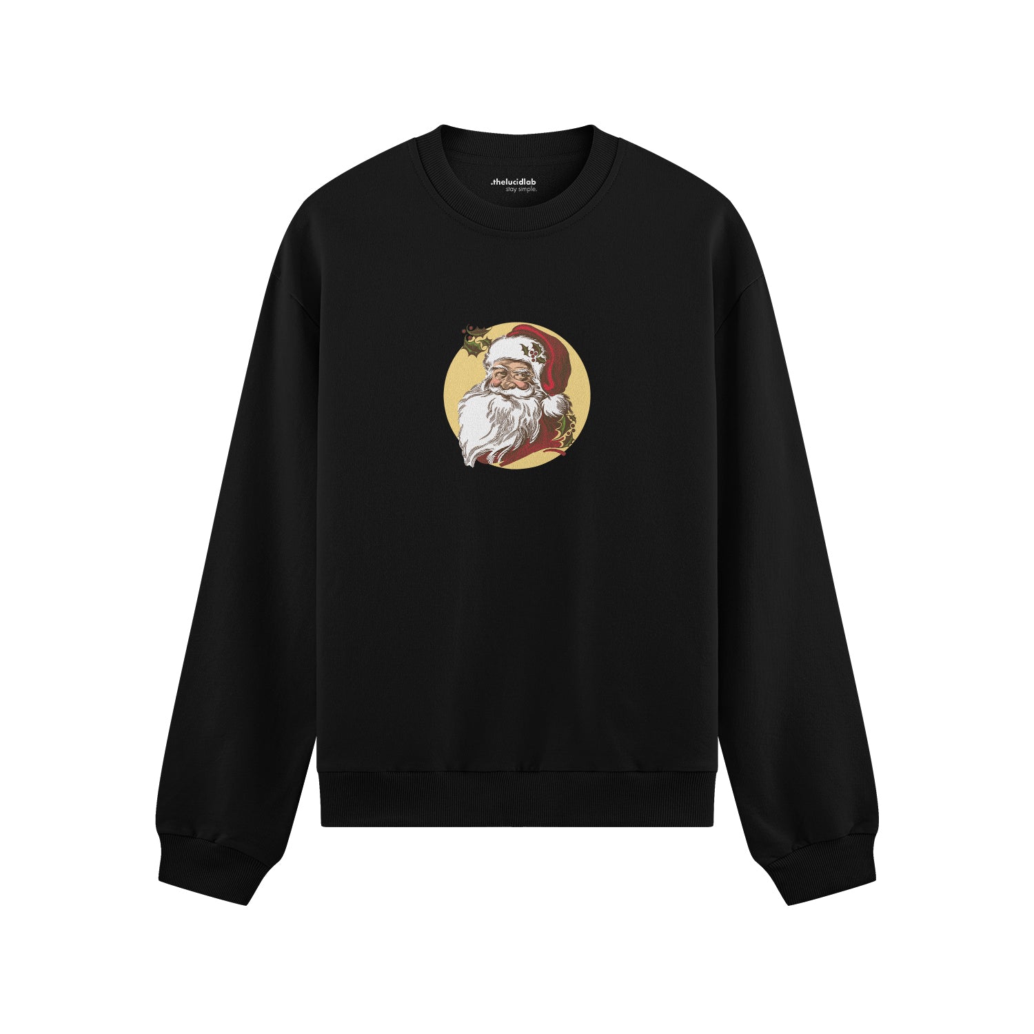 Vintage Santa Portrait Oversize Sweatshirt