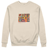 Color Study, Squares With Concentric Circles Sweatshirt