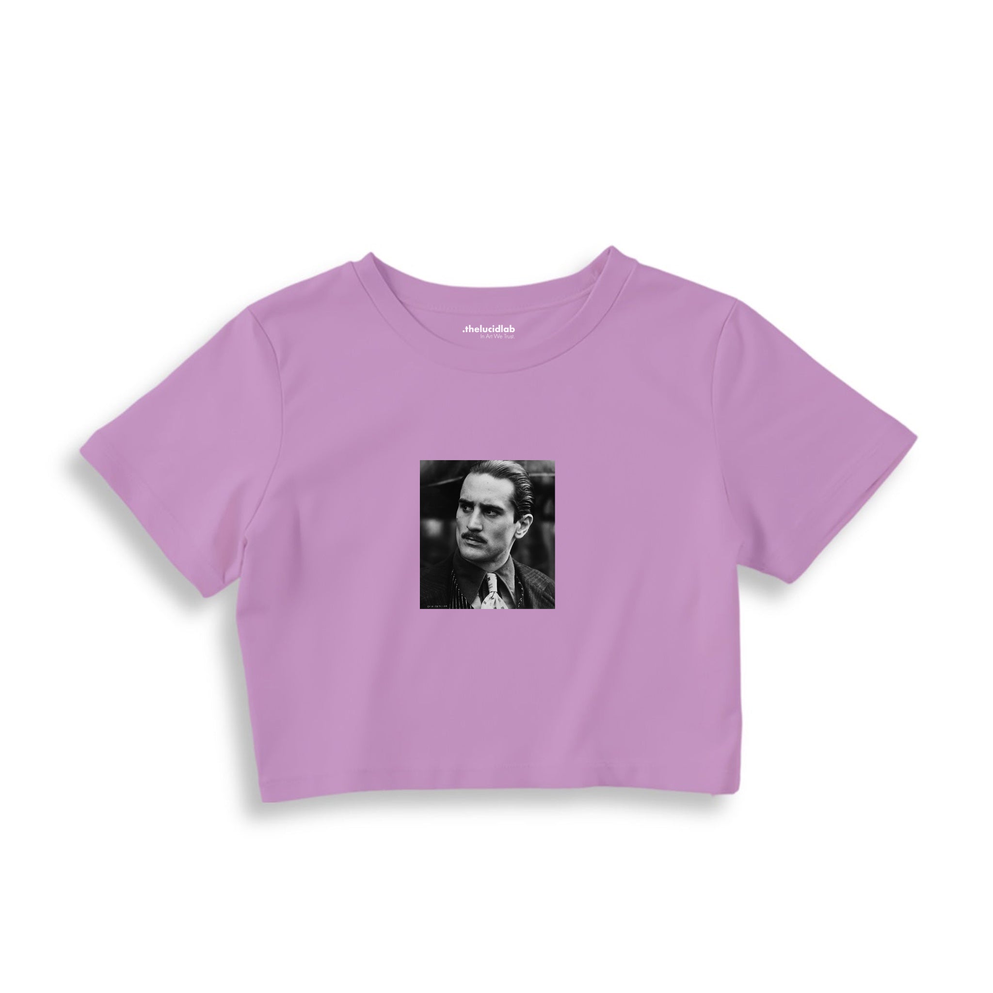 Vito Corleone Crop Tişört — Lila
