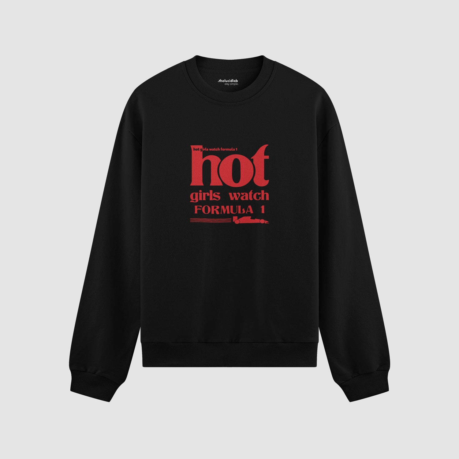 Hot Girls Watch Formula 1 Oversize Sweatshirt