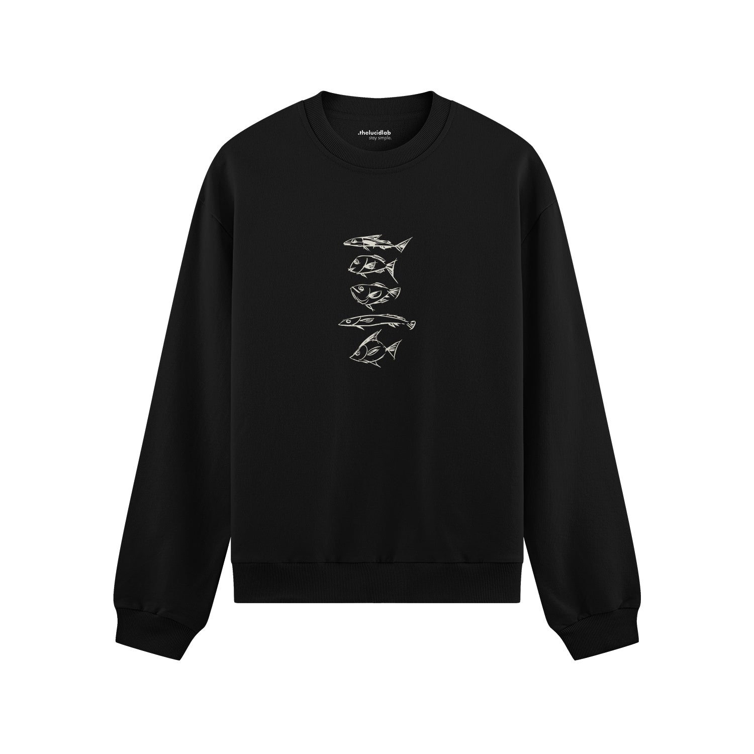 Sketches of Fish Oversize Sweatshirt