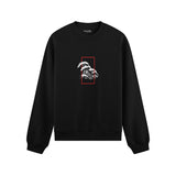 Perspektif Kanagawa Dalgası Oversize Sweatshirt