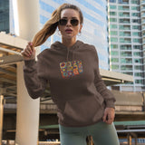 Color Study, Squares With Concentric Circles Oversize Hoodie