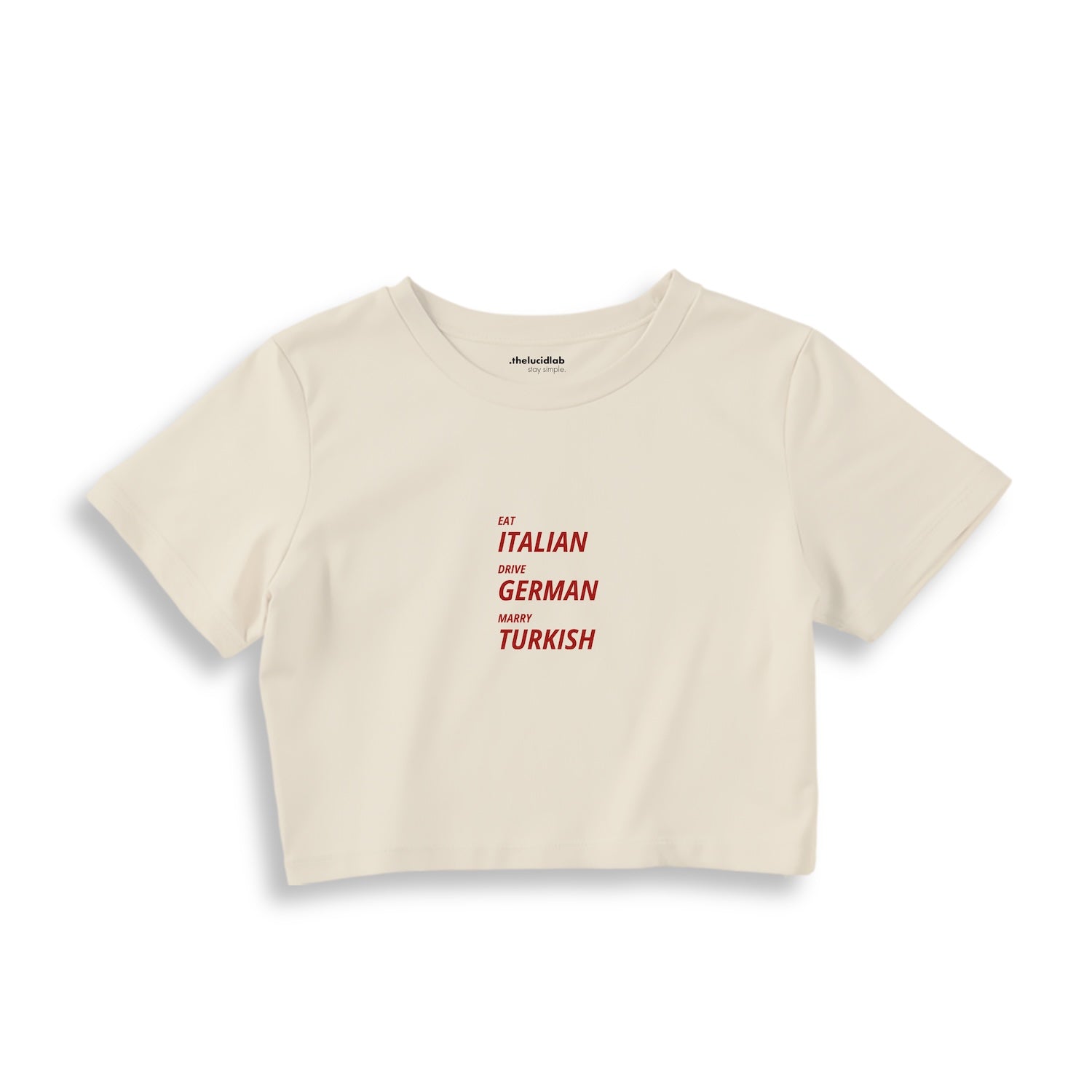 Eat Drive Marry Crop Tişört