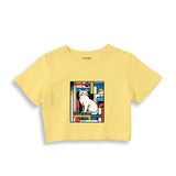 Bauhaus Cat Crop Tişört