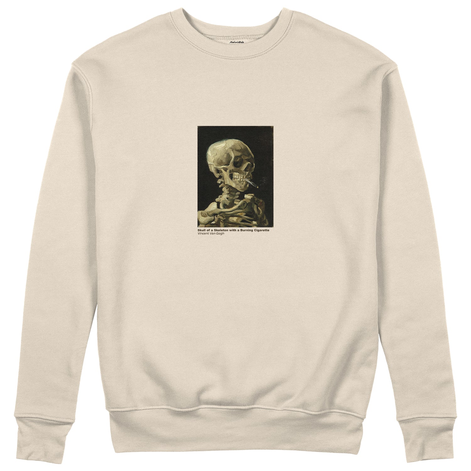 Skull of a Skeleton with Burning Cigarette Sweatshirt