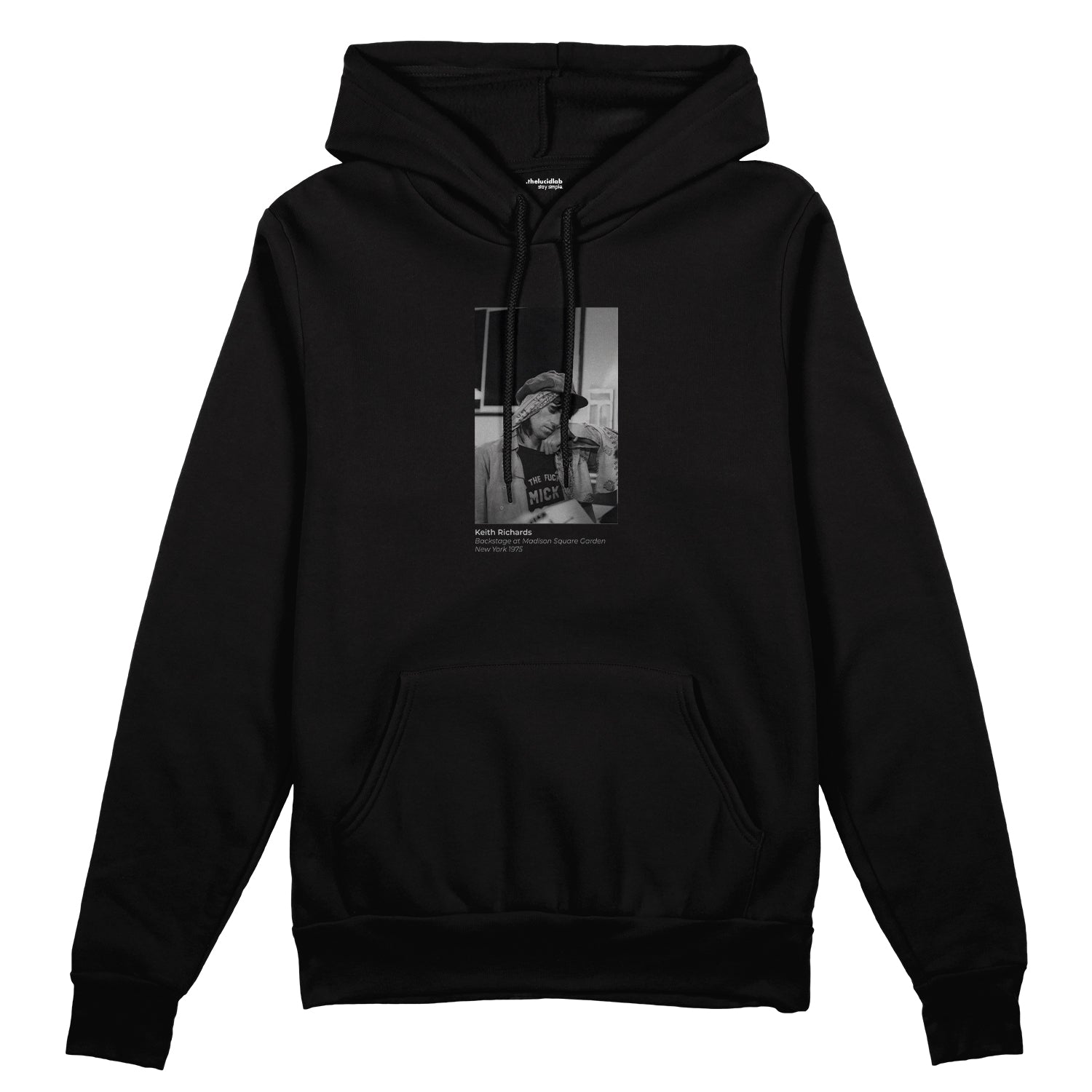 Keith Richards backstage at Madison Square Garden New York 1975 Oversize Hoodie