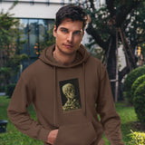 Skull of a Skeleton with Burning Cigarette Oversize Hoodie