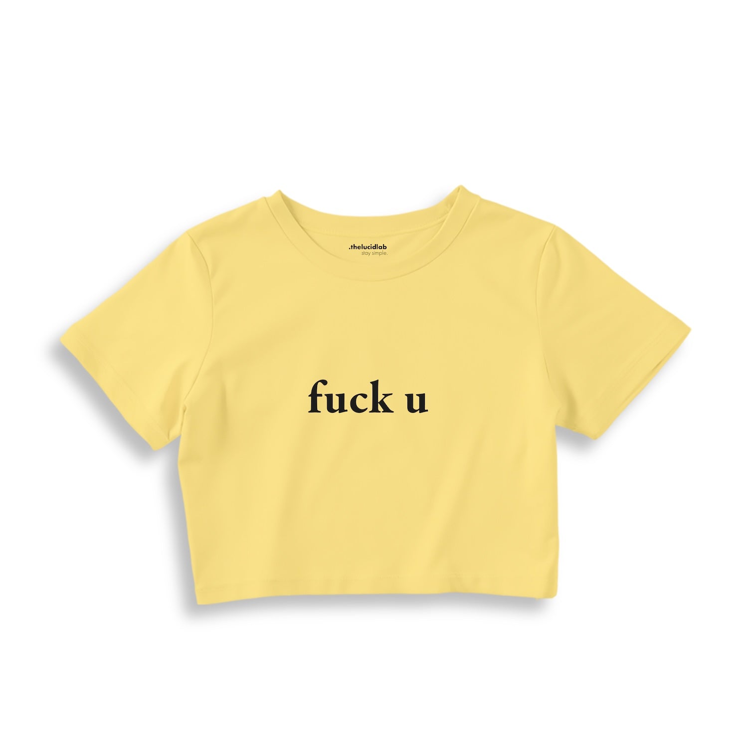 FUCK U Crop Tişört