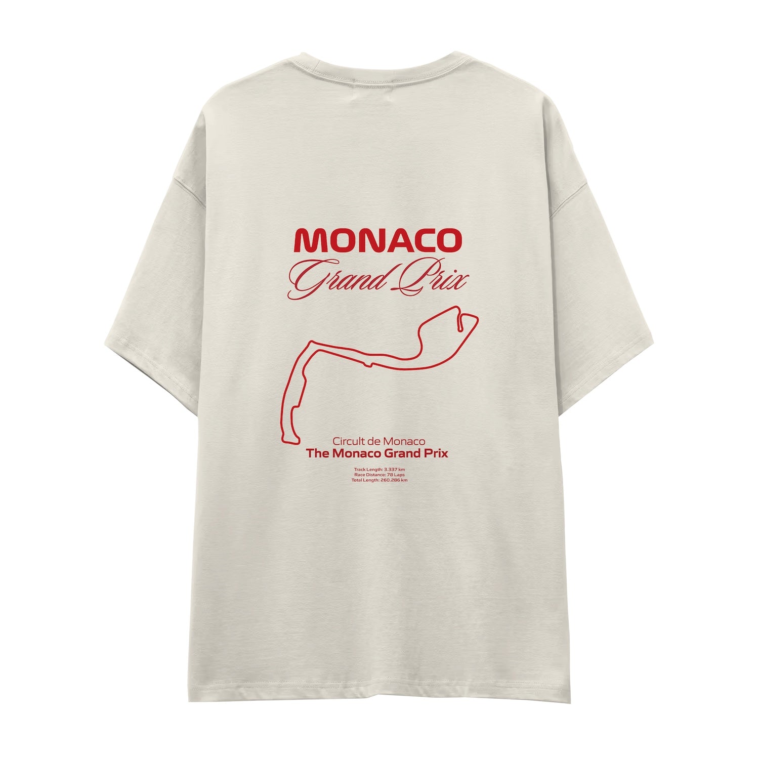 Monako Grand Prix Oversize Tişört
