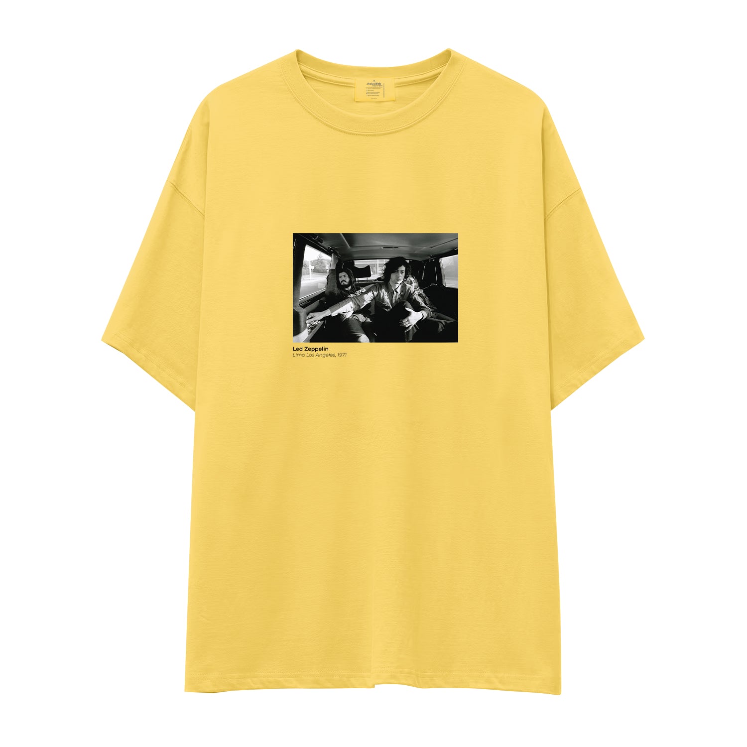 Led Zeppelin Limo Los Angeles 1971 Oversize Tişört