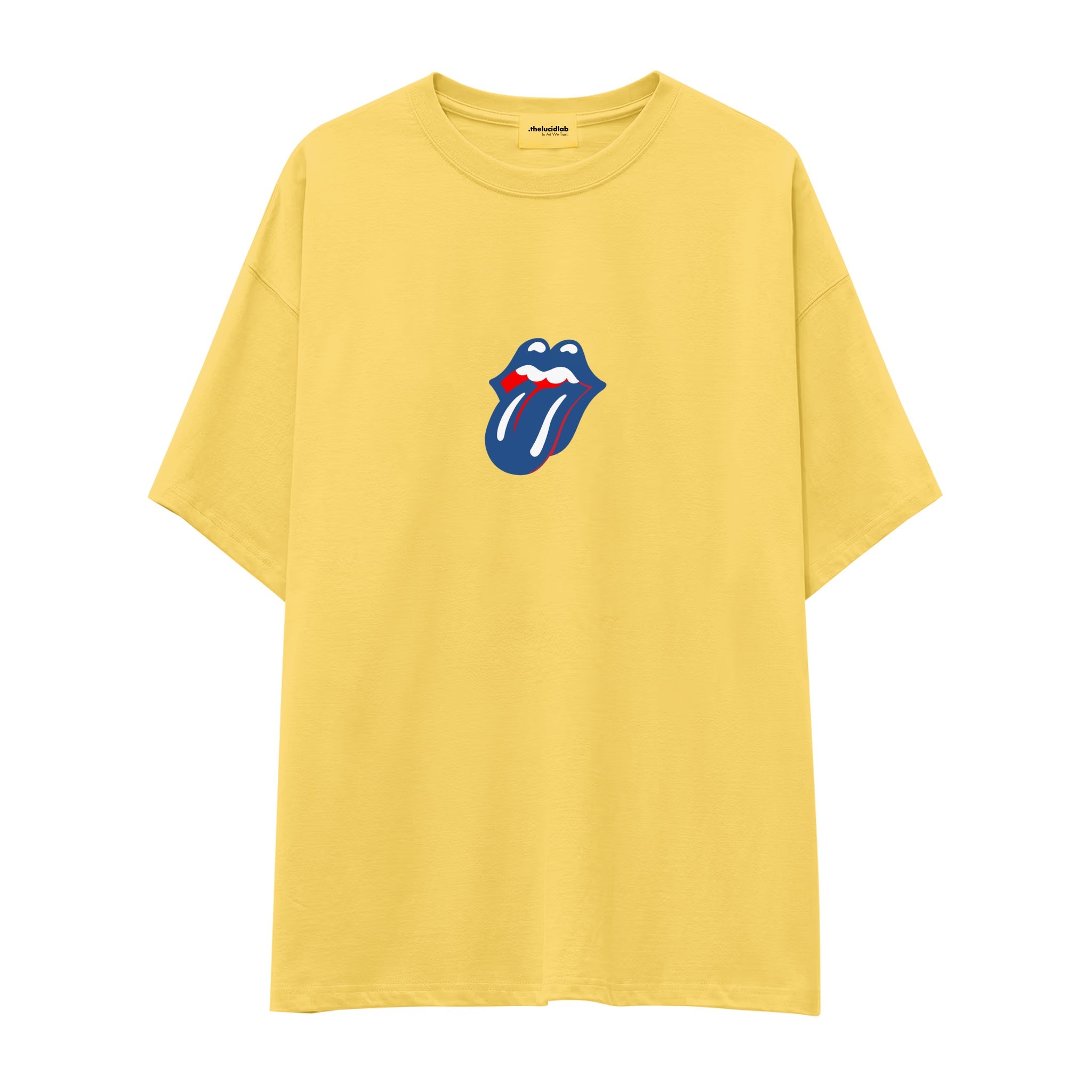 The Rolling Stones Blue Oversize Tişört