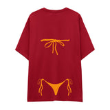 Orange Bikini Oversize Tişört