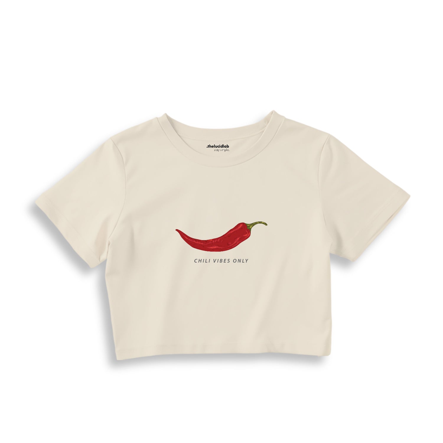 Chili Vibes Only Crop Tişört