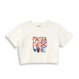 Pasta Sex Wine Crop Tişört