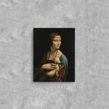 Lady with an Ermine / Leonardo da Vinci Kanvas Tablo