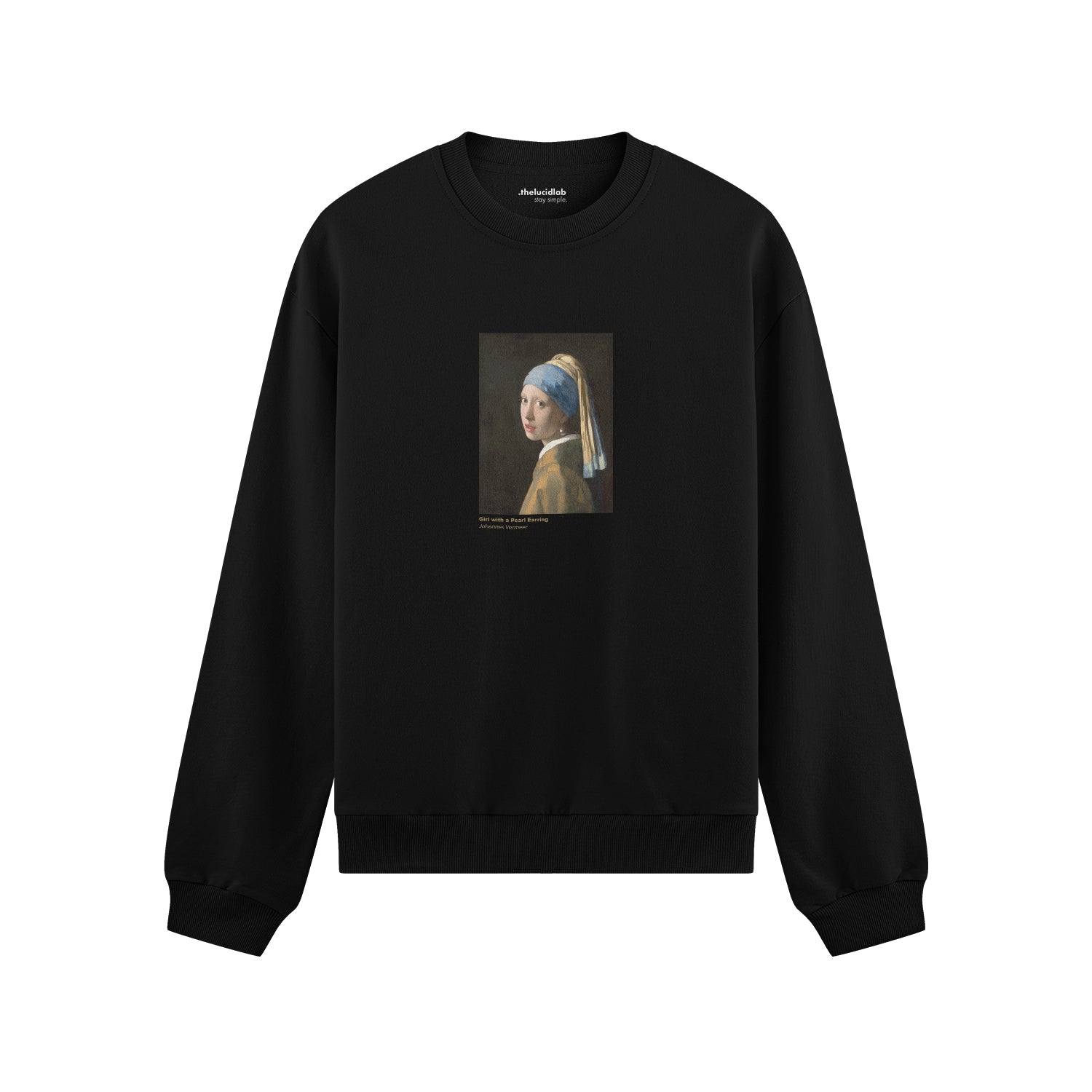 İnci Küpeli Kız Oversize Sweatshirt