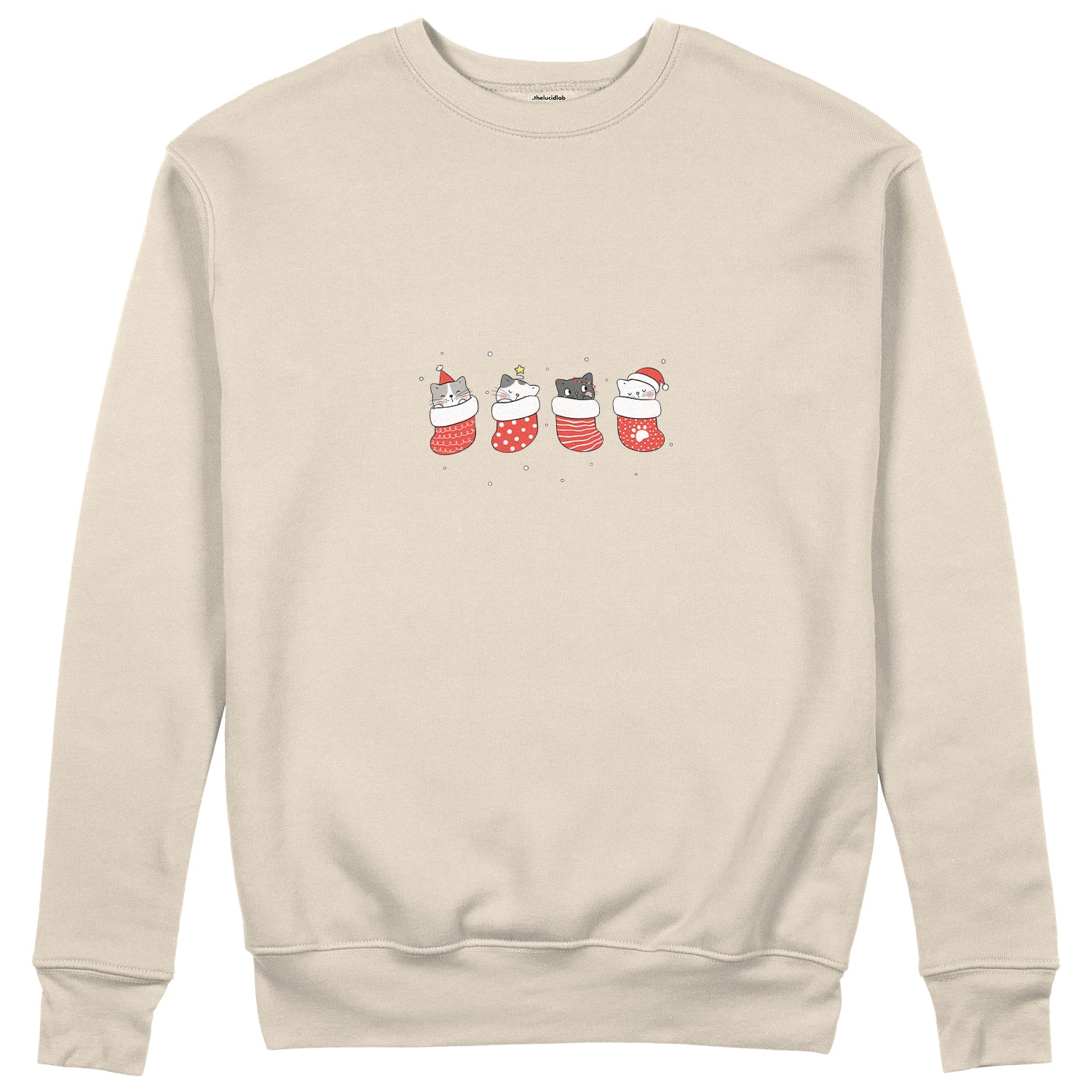 Christmas Stocking Cats Sweatshirt