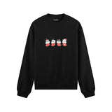 Christmas Stocking Cats Oversize Sweatshirt