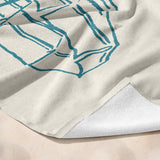Azure Parasols Plaj Havlusu