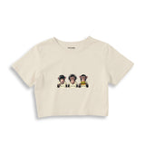 Diplomatic Monkeys Crop Tişört