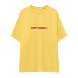 Pussy Airlines Oversize Tişört