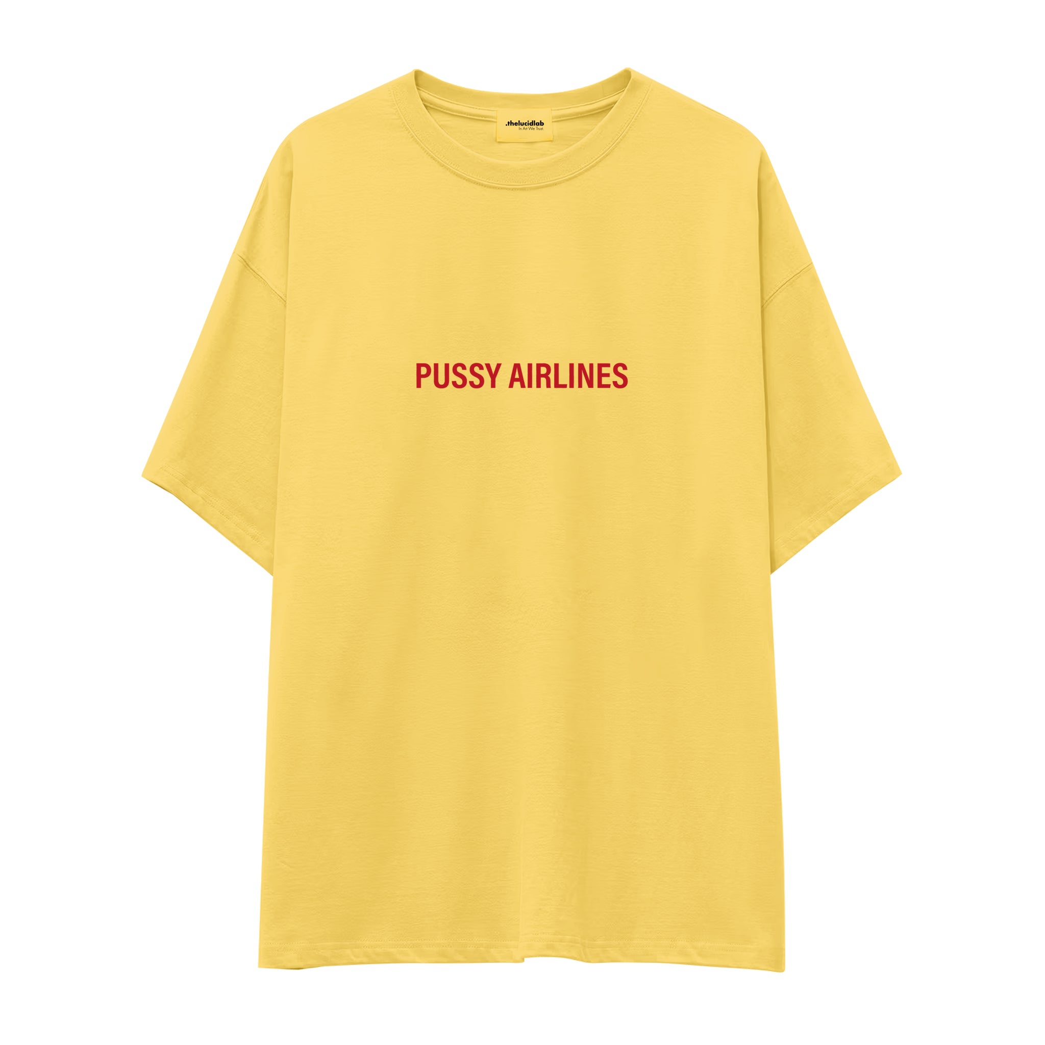 Pussy Airlines Oversize Tişört
