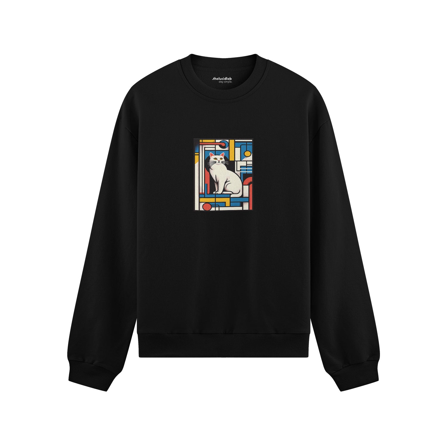 Bauhaus Cat Tişört Oversize Sweatshirt