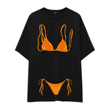 Orange Bikini Oversize Tişört