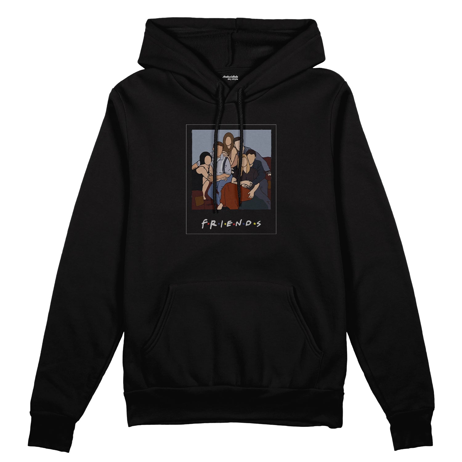 Friends Silüetli Oversize Hoodie