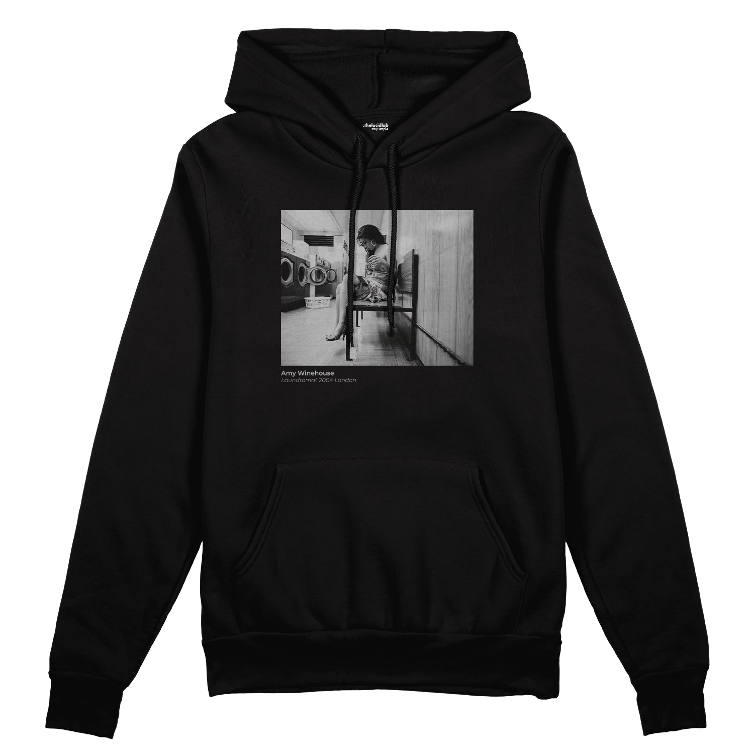 Amy Winehouse at the laundromat 2004 Oversize Hoodie
