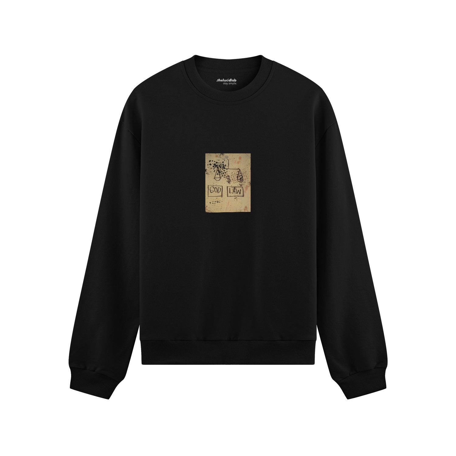 God, Law (1981) - Basquiat Oversize Sweatshirt