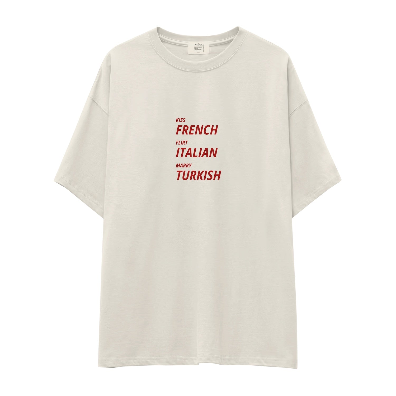 Kiss Flirt Marry Oversize Tişört