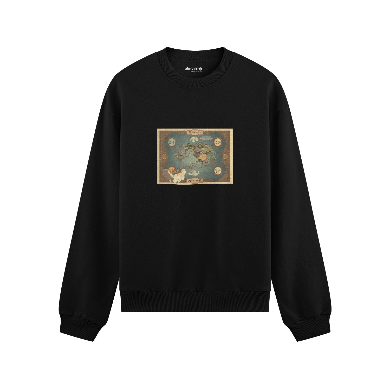 Avatar The Last Airbender Map Oversize Sweatshirt