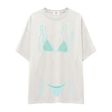 Blue Bikini Oversize Tişört