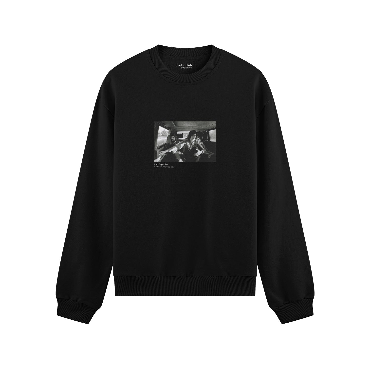 Led Zeppelin Limo Los Angeles 1971 Oversize Sweatshirt