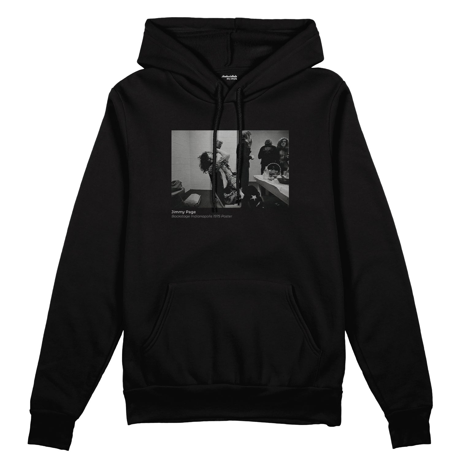 Jimmy Page Backstage Indianapolis 1975 Oversize Hoodie