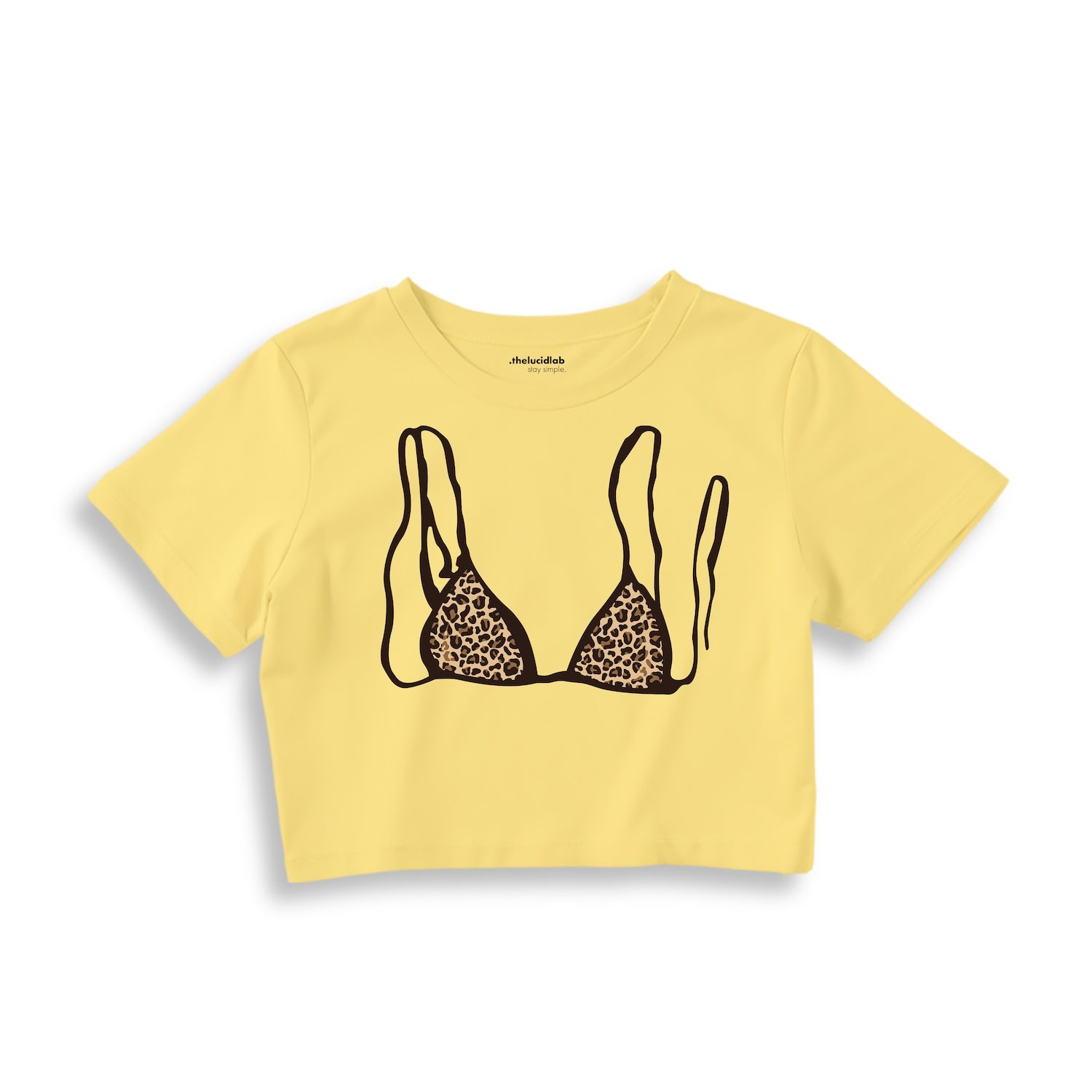 Leopard Bikini Crop Tişört