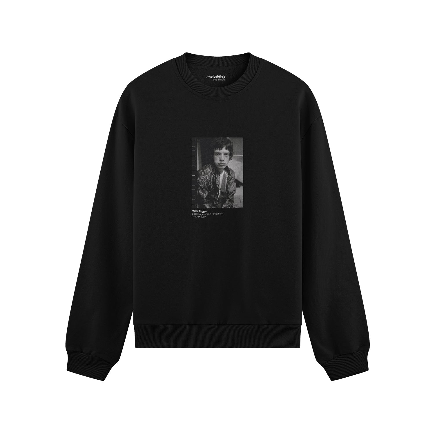 Mick Jagger backstage at the Palladium London 1967 Oversize Sweatshirt