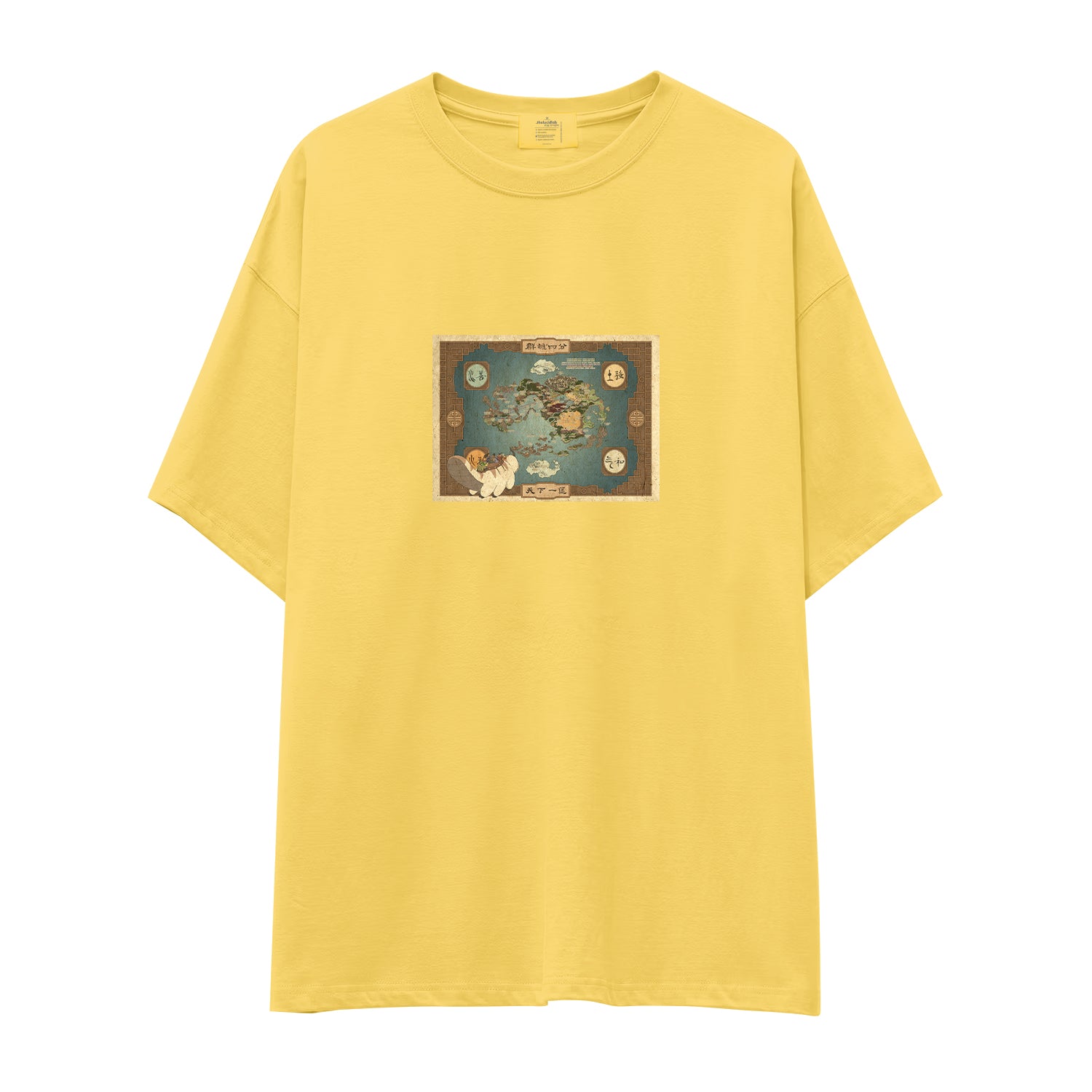 Avatar The Last Airbender Map Oversize Tişört