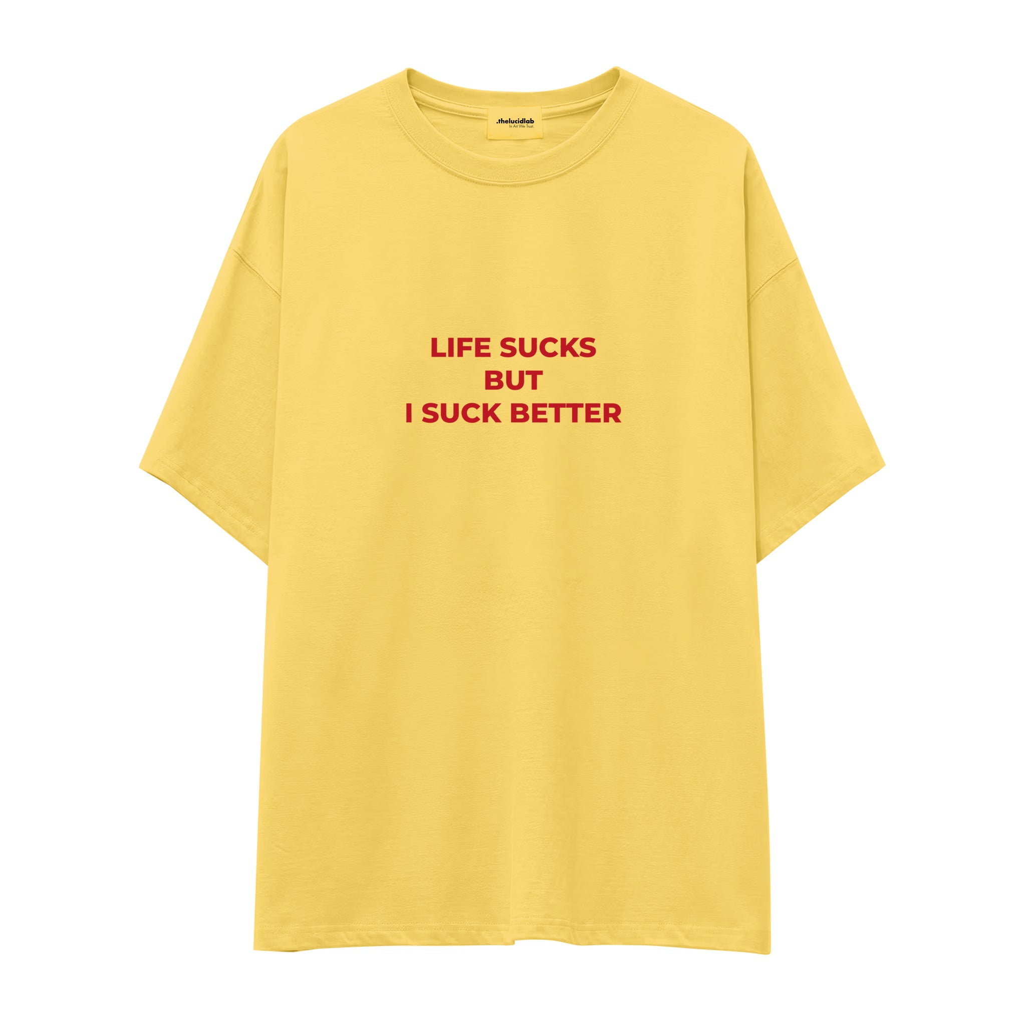 Life Sucks Oversize Tişört